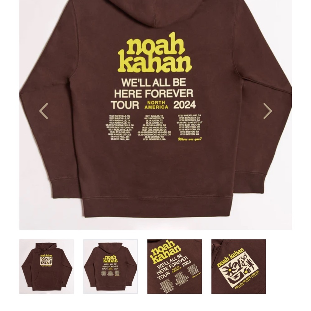 Noah Kahan 2024 Tour Hoodie - Picture 2 of 6